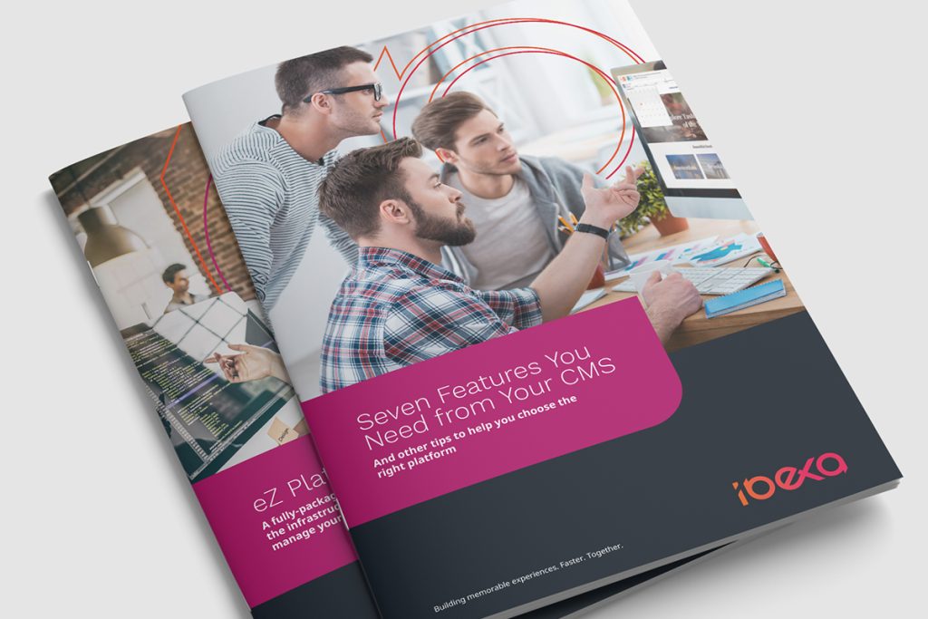 Ibexa portrait brochures with staff photography