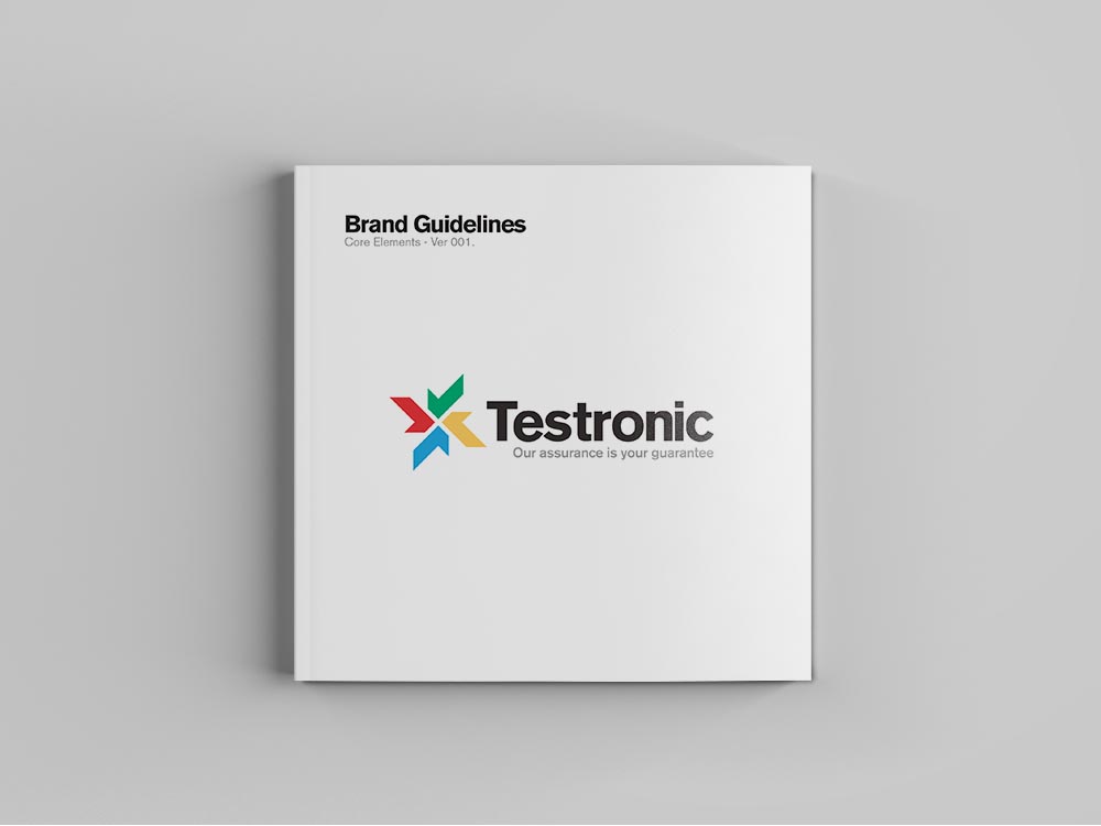 Testronic brand guidelines cover