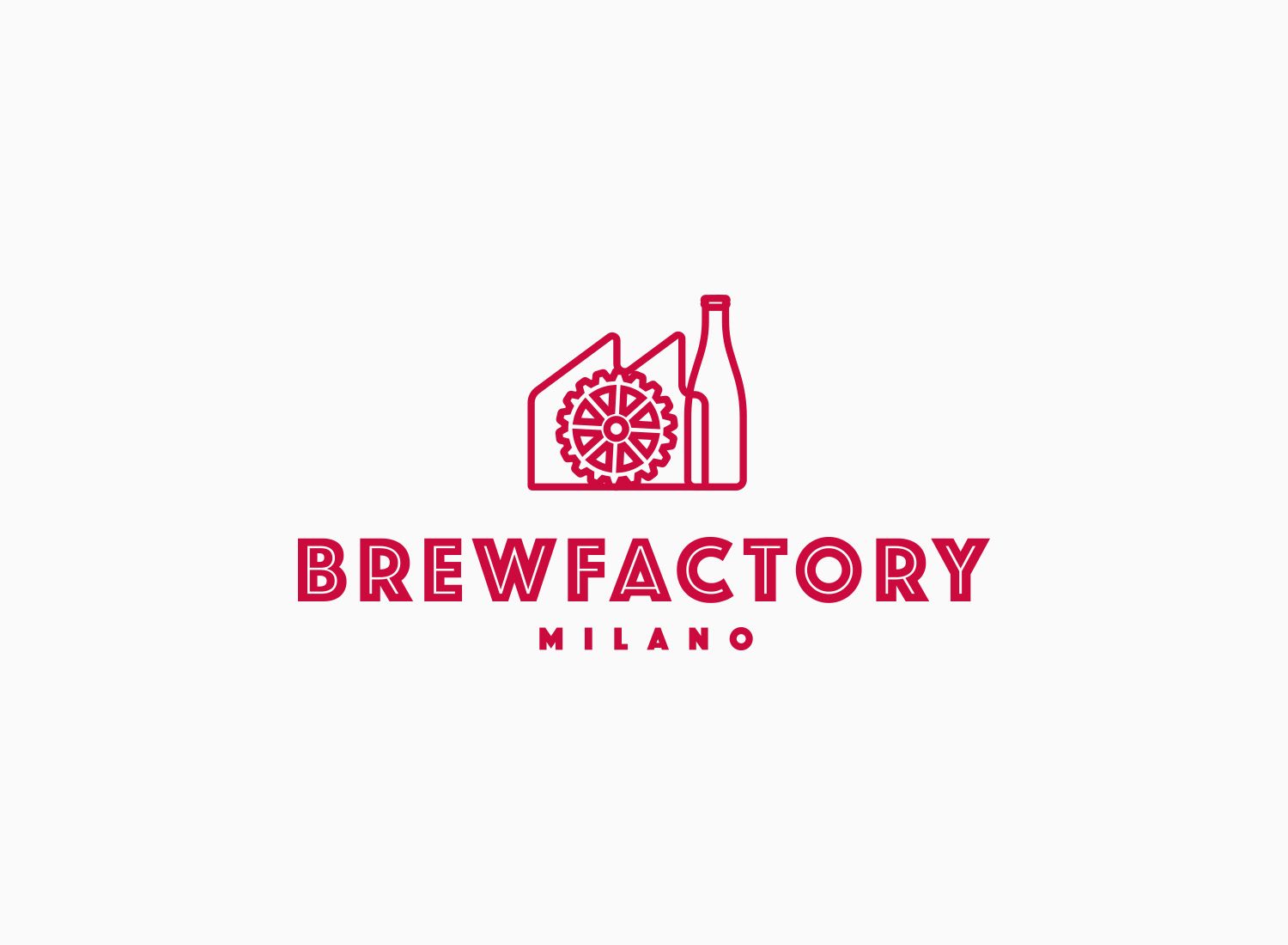 Brew Factory Milano logo in red