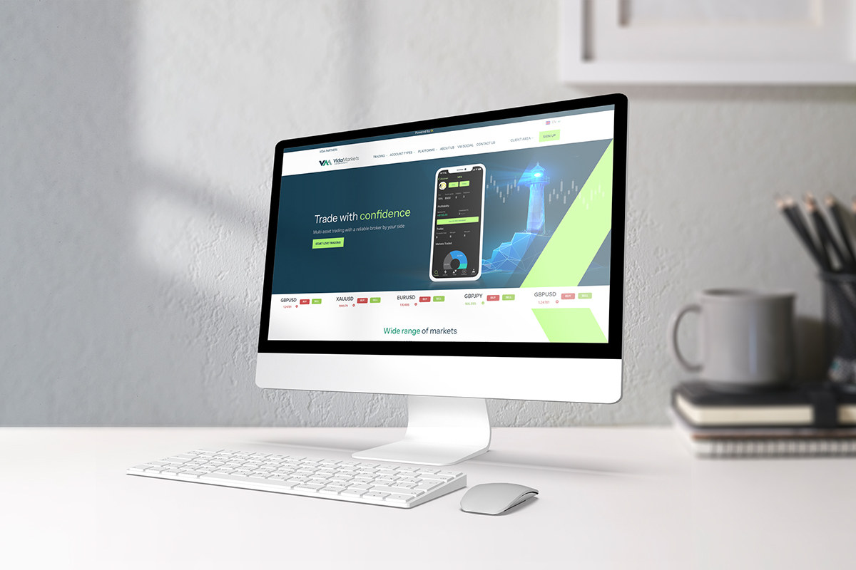 Vida Markets website displayed on a desktop computer