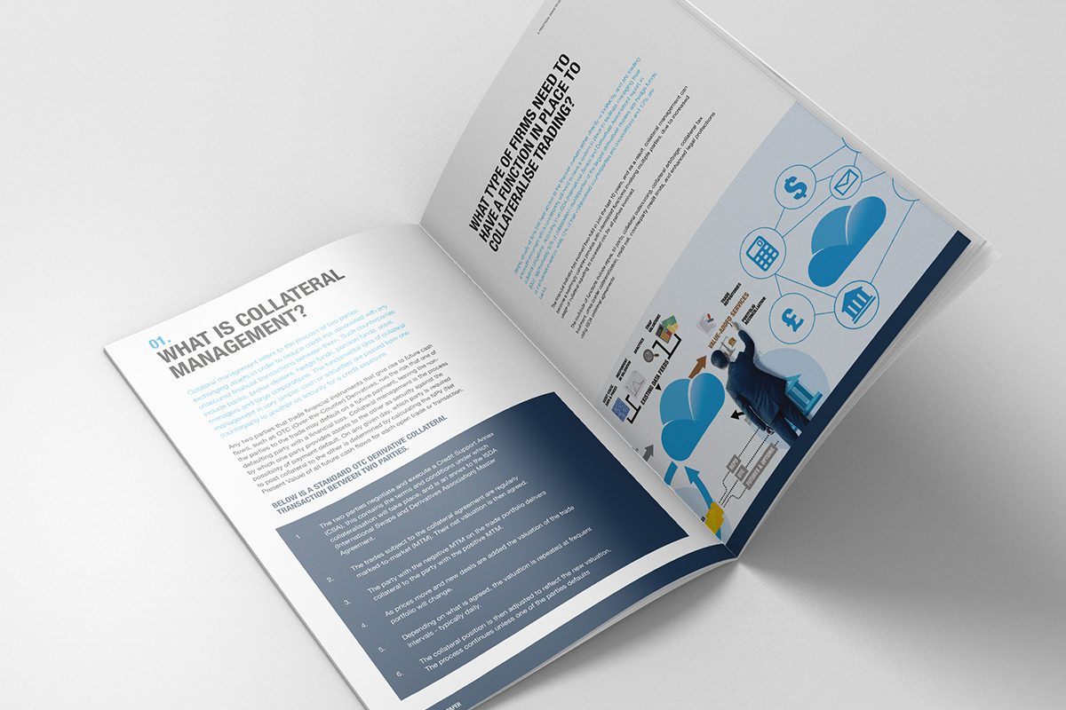 CloudMargin brochure open to collateral management content